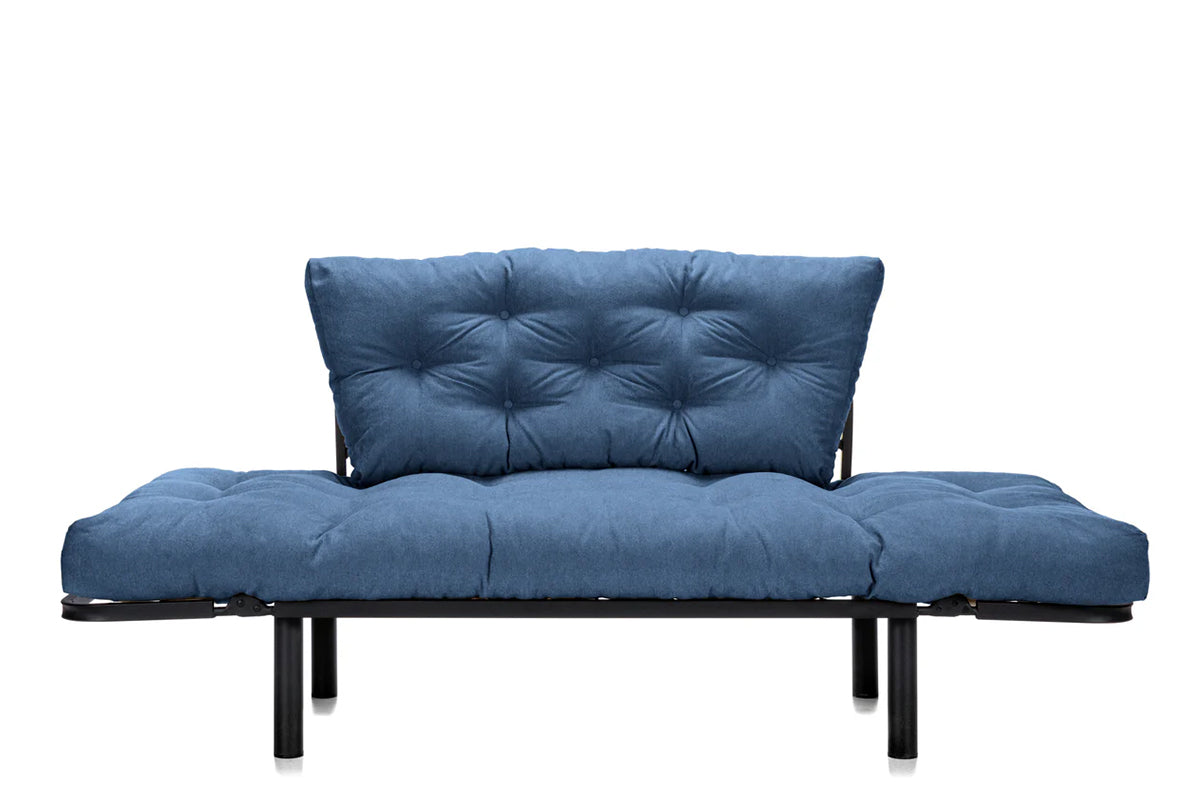 Canapea Extensibila 2 locuri SUNNY, pentru terasa, 155X70X85 cm, prestigehome.ro, Prestige Home, Prestige, balcon, gradina mobila, #color_Albastru-impermeabil