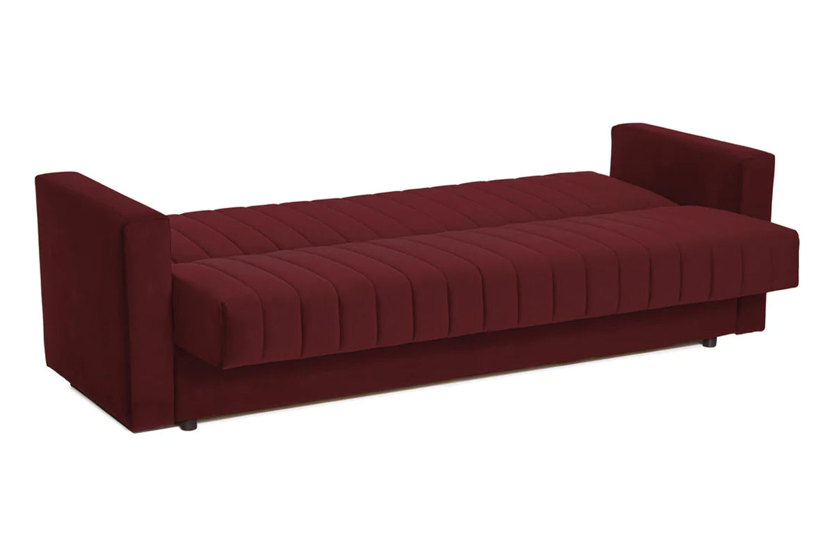 Canapea Extensibila 3 locuri Emerald, cu lada de depozitare 215x70x90 cm- Prestigehome.ro - Canapea - Prestige - #Color_velutto-Bordeaux