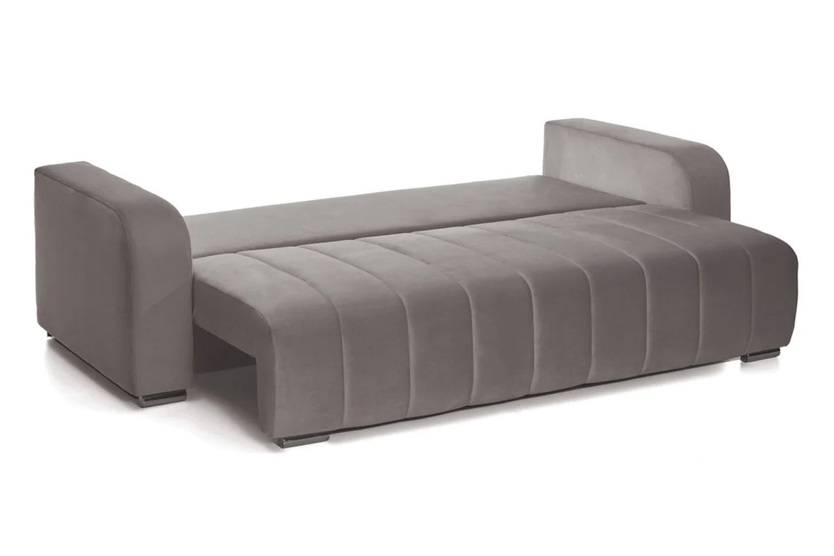 Canapea Extensibila 3 locuri Diego, cu lada de depozitare, 230x92x90 cm - Prestigehome.ro - Canapea - Prestige - #color_velutto-gri