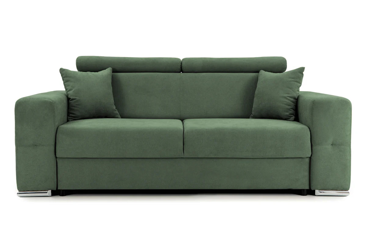 Canapea Fixă 2 locuri BELLAGIO, cu tetiere reglabile, 205x100x100 cm #color_Verde-Enjoy