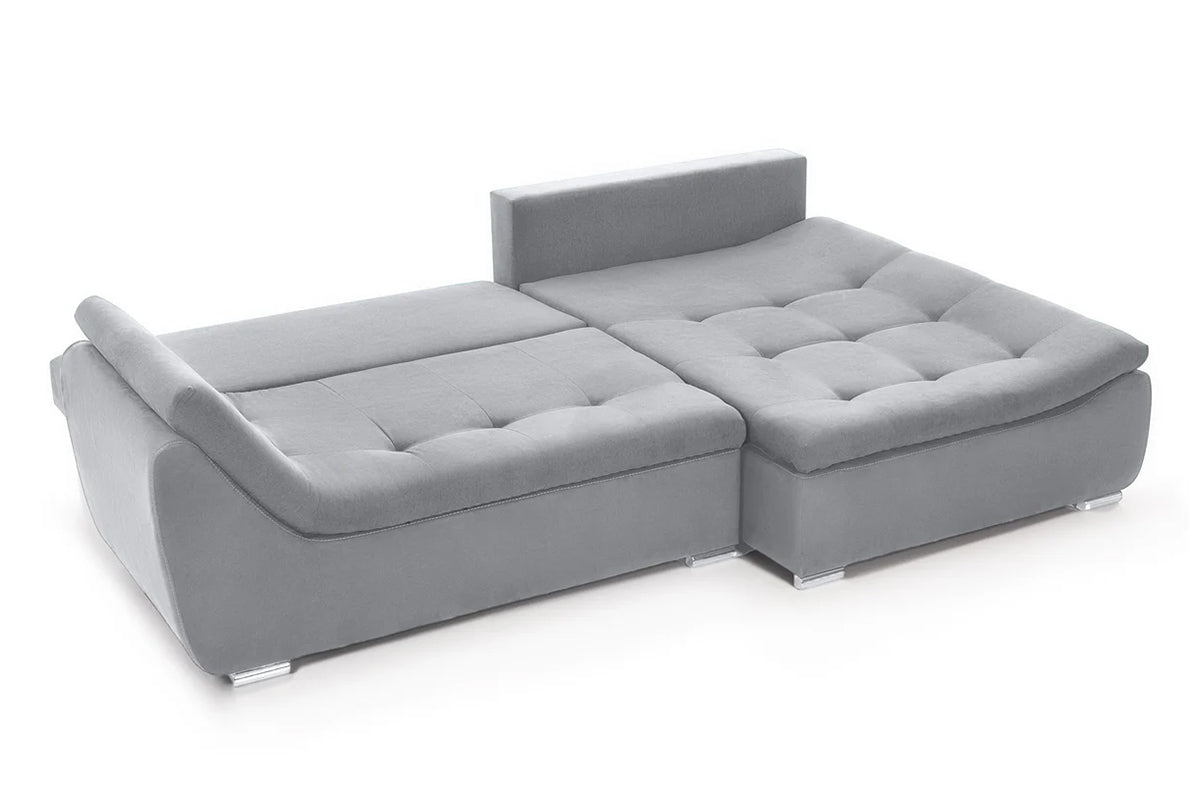 Coltar Extensibil pe dreapta LORENZO, cu lada de depozitare, 285x180x70 cm,- Prestigehome.ro - Coltare - Prestige - #color_Gri-Deschis-Enjoy