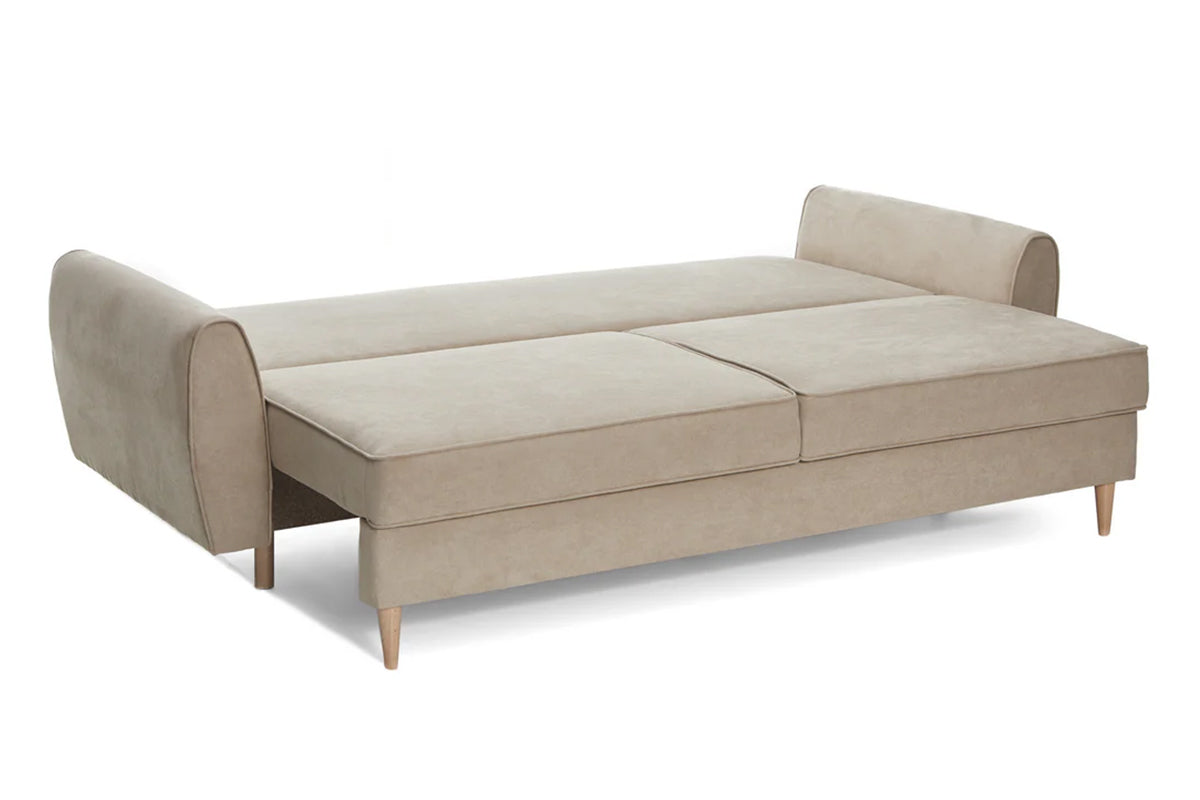 Canapea Extensibila 3 locuri Riga, cu lada de depozitare, 223x150x95 cm - Prestigehome.ro - Canapea - Prestige - #color_bej-enjoy