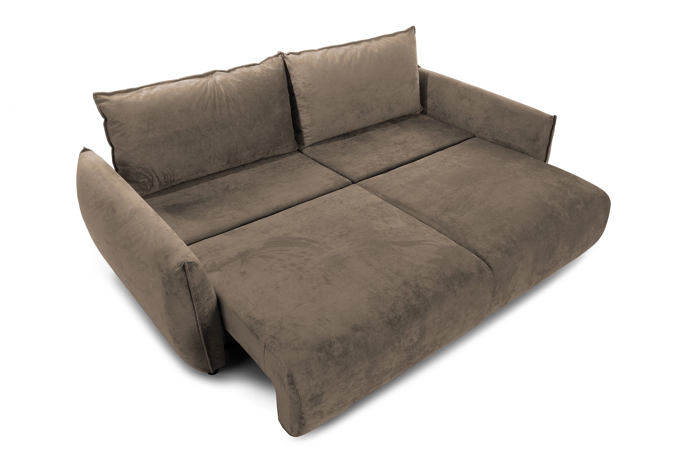 Canapea Extensibilă 3 locuri OSAKA, cu ladă depozitare, 238x110x90 cm #color_Cafe-Havana