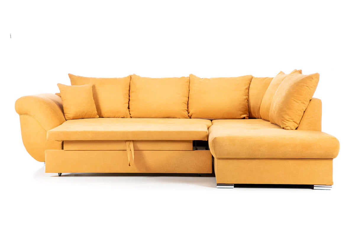 Colțar Extensibil SANTOS, variante stânga/dreapta, 295x215x80 cm, Prestigehome.ro, #color_Mango-Enjoy