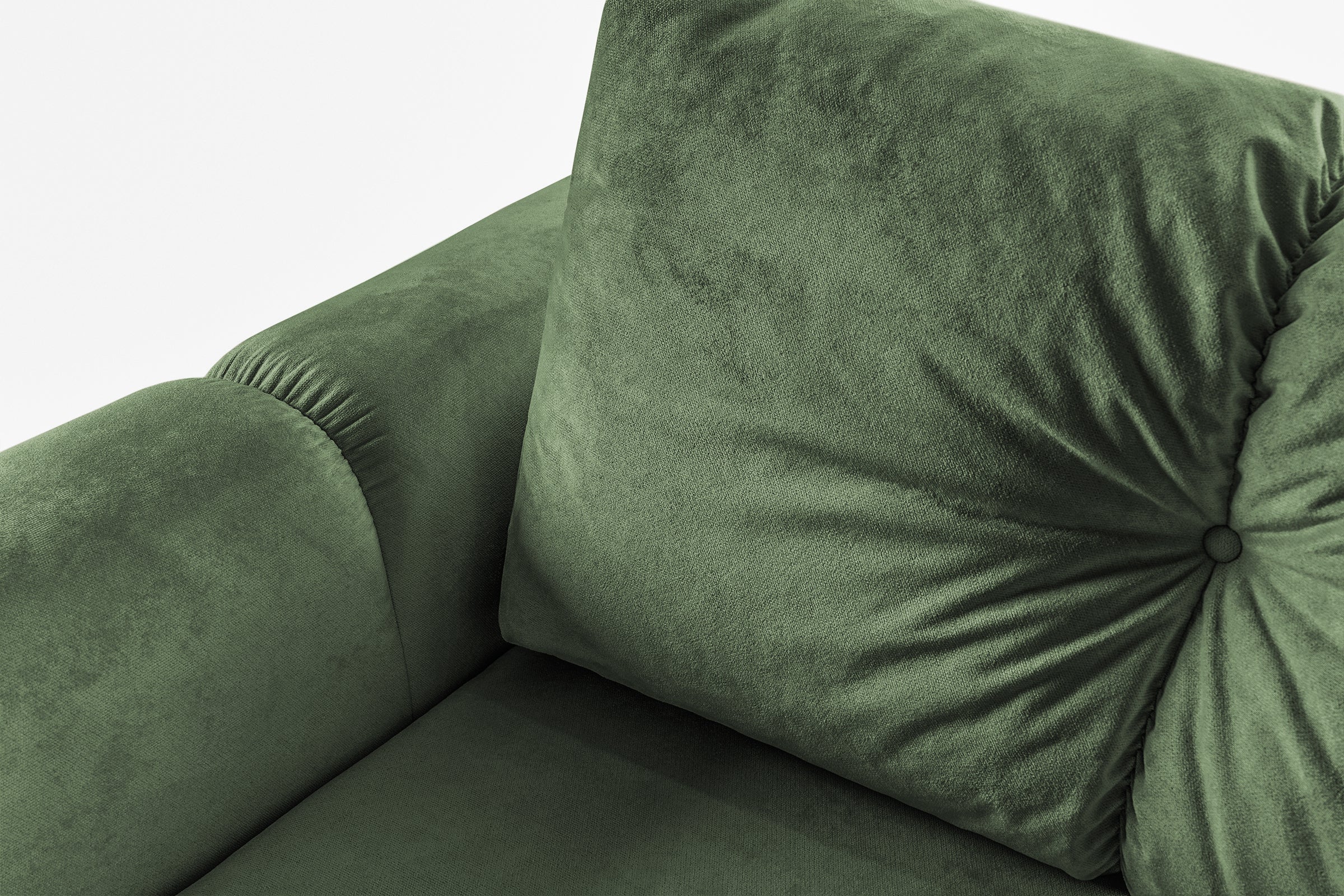 Canapea Extensibilă 3 locuri GEORGIA, cu 2 lăzi depozitare, 248x110x90 cm #color_Verde-Havana