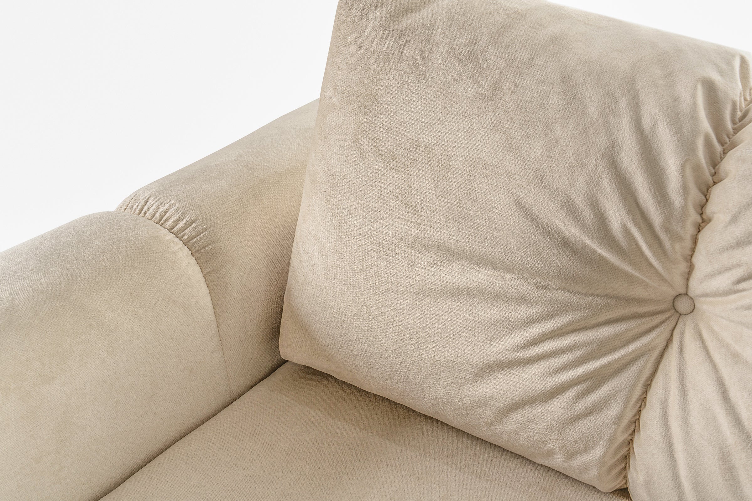 Canapea Extensibilă 3 locuri GEORGIA, cu 2 lăzi depozitare, 248x110x90 cm #color_Bej-Havana