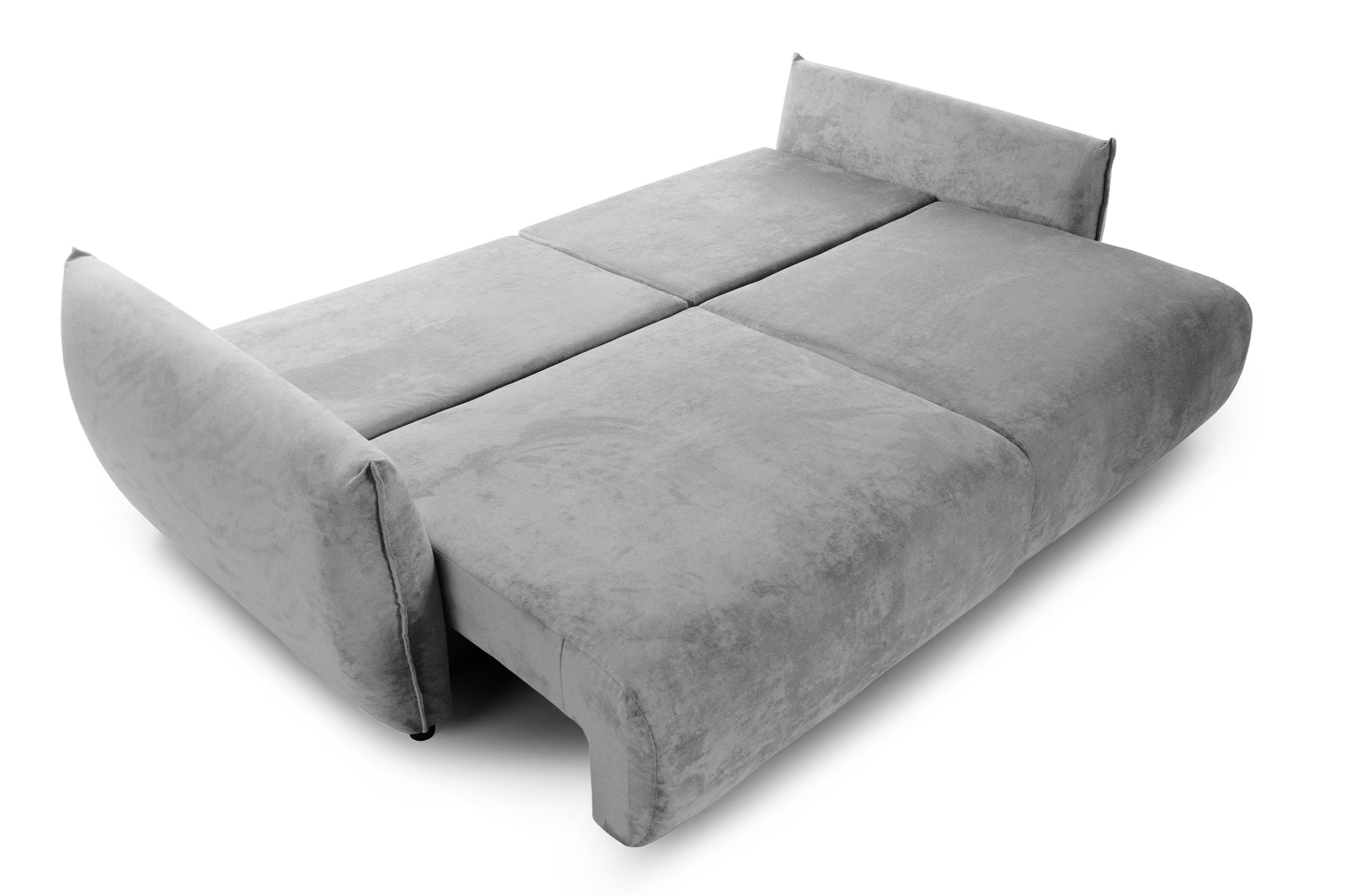 Canapea Extensibilă 3 locuri OSAKA, cu ladă depozitare, 238x110x90 cm #color_Gri-Deschis-Havana