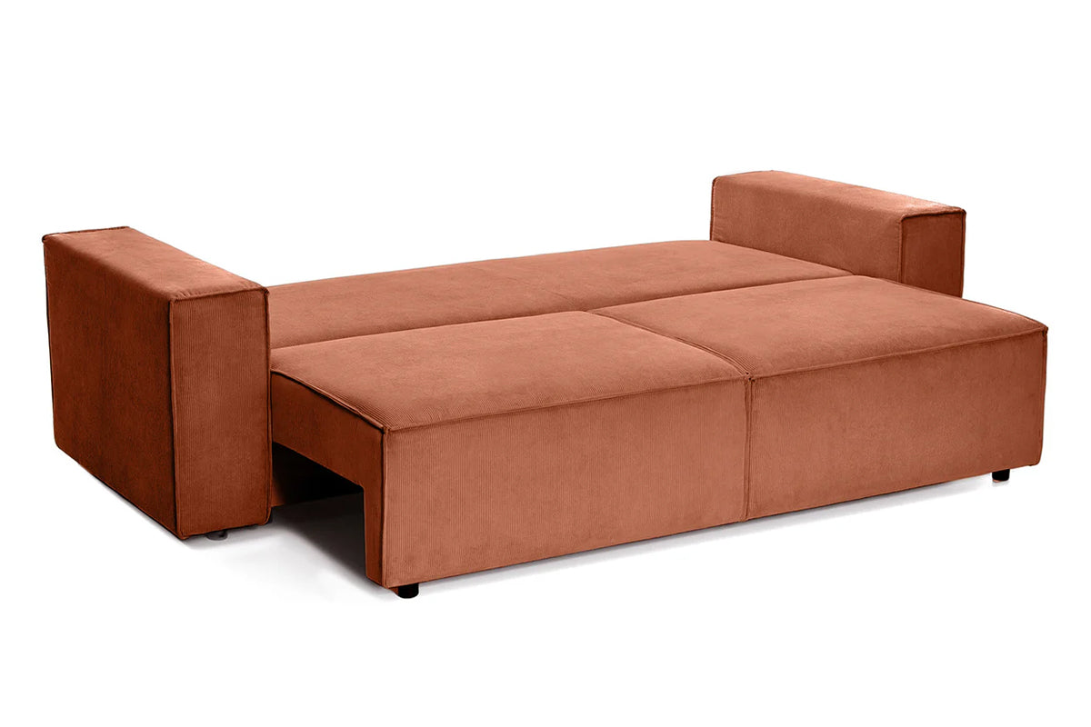 Canapea Extensibila 3 locuri Cloud, cu lada de depozitare, 240x87x85 cm - Prestigehome.ro - Canapea - Prestige - #color_Caramiziu-Zoom