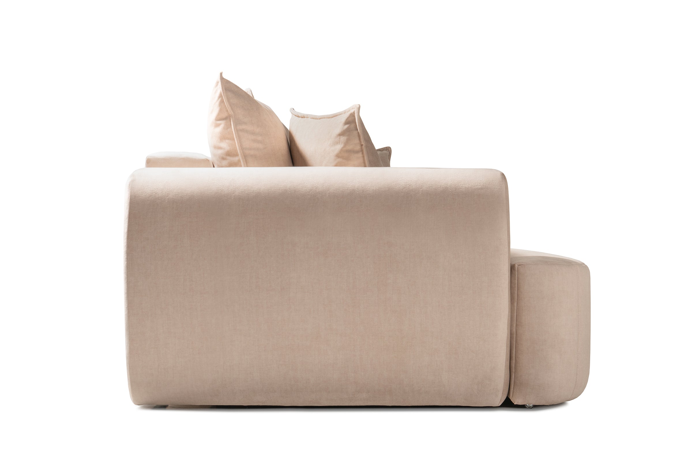 Canapea Extensibilă 3 locuri SAMBA, cu 2 lăzi depozitare, 242x127x90 cm, #Color_Bej-Vogue