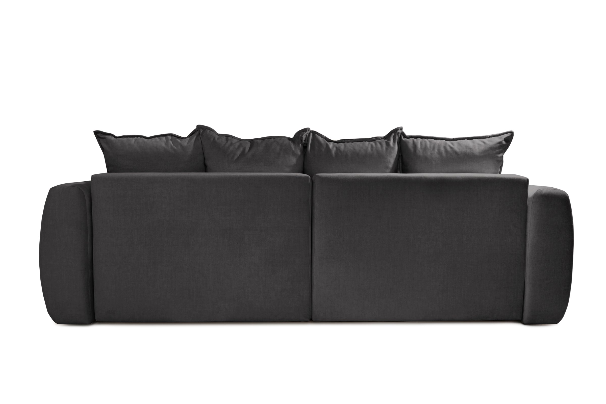 Canapea Extensibilă 3 locuri SAMBA, cu 2 lăzi depozitare, 242x127x90 cm, #Color_Gri-Vogue