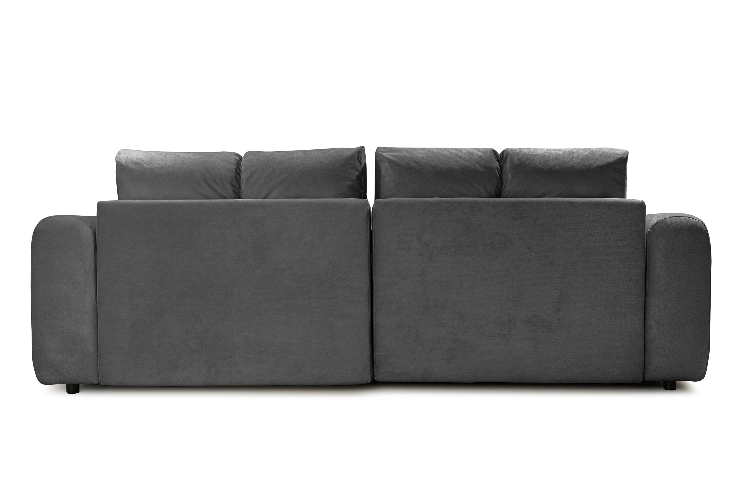 Canapea Extensibilă 3 locuri GEORGIA, cu 2 lăzi depozitare, 248x110x90 cm #color_Gri-Inchis-Havana