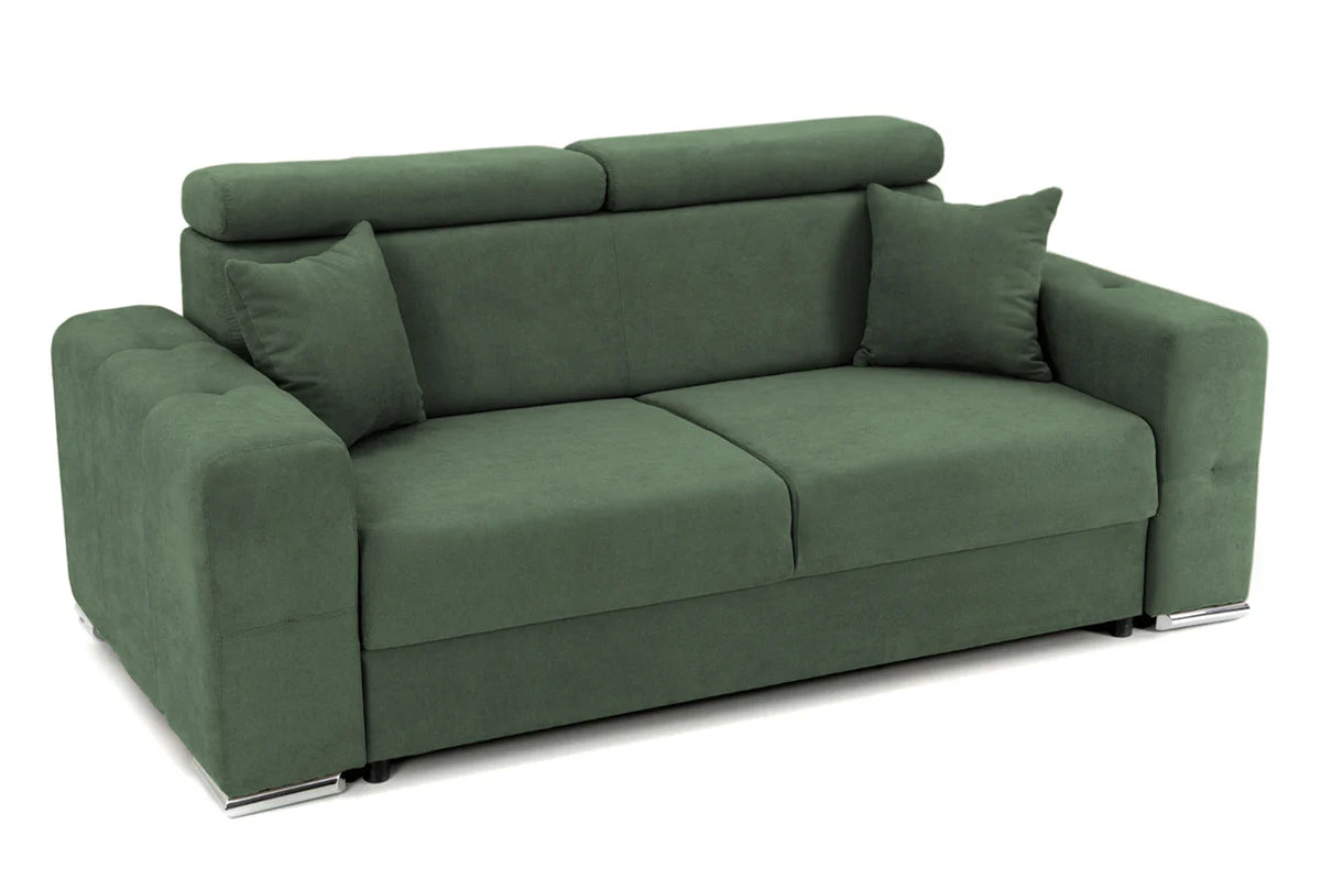 Canapea Fixă 2 locuri BELLAGIO, cu tetiere reglabile, 205x100x100 cm #color_Verde-Enjoy