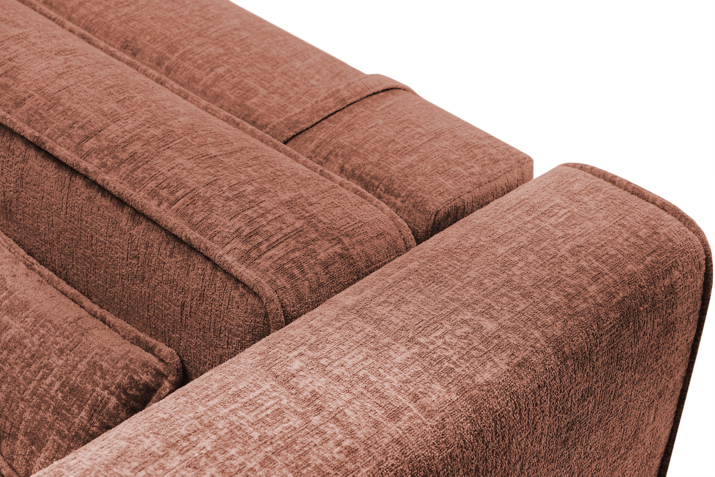 Colțar Extensibil 5 locuri ZANETTO, cu ladă de depozitare, 340x160x70 cm, #color_Bordeaux-Onyx