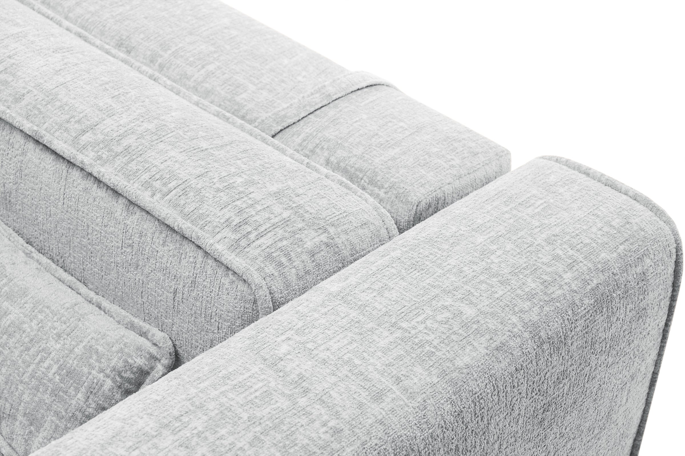 Colțar Extensibil 5 locuri ZANETTO, cu ladă de depozitare, 340x160x70 cm, #color_Gri-Argintiu-Onyx