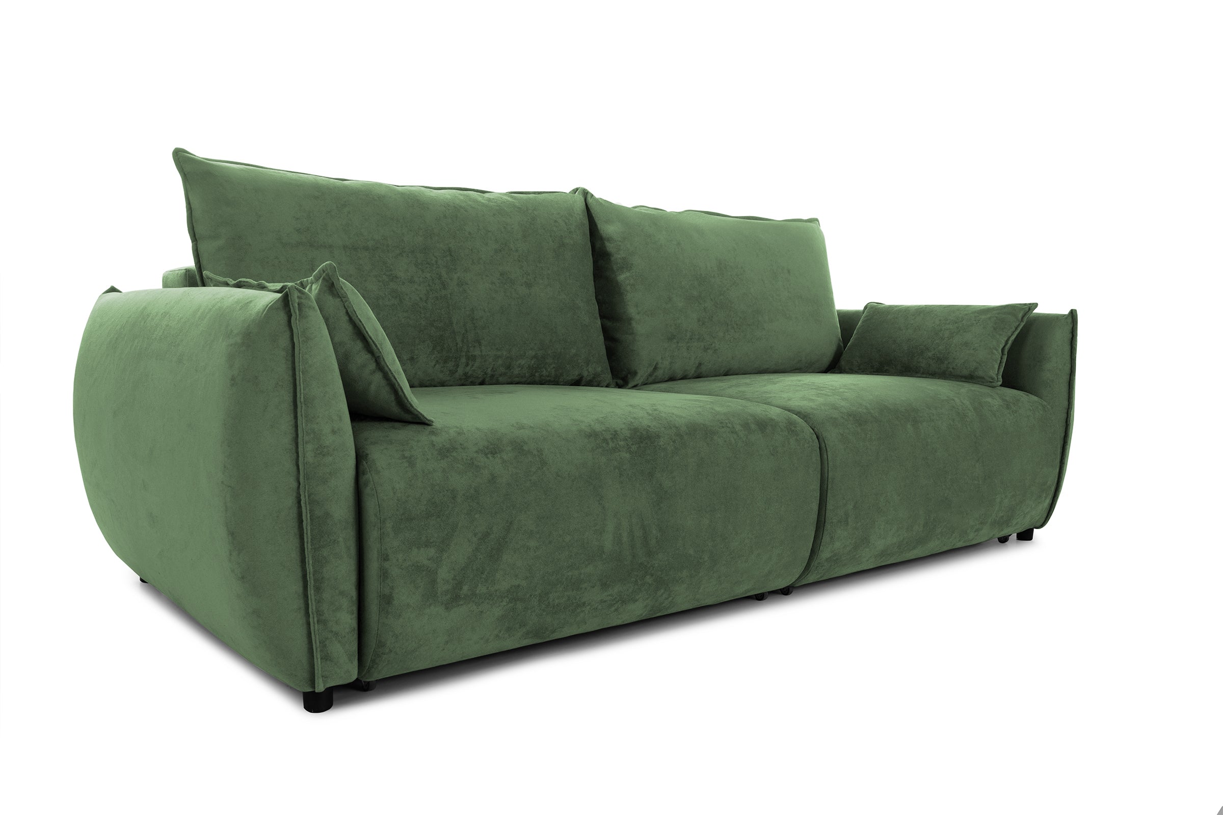 Canapea Extensibilă 3 locuri OSAKA, cu ladă depozitare, 238x110x90 cm #color_Verde-Havana