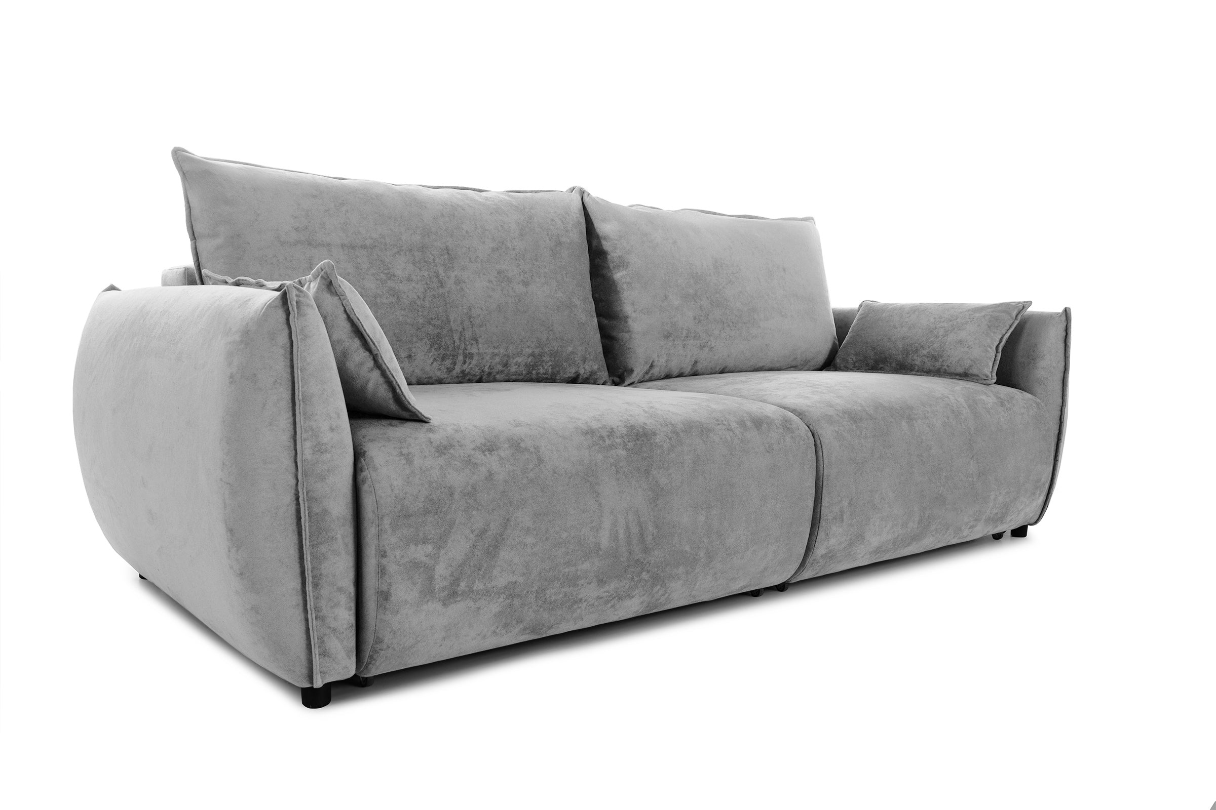 Canapea Extensibilă 3 locuri OSAKA, cu ladă depozitare, 238x110x90 cm #color_Gri-Deschis-Havana