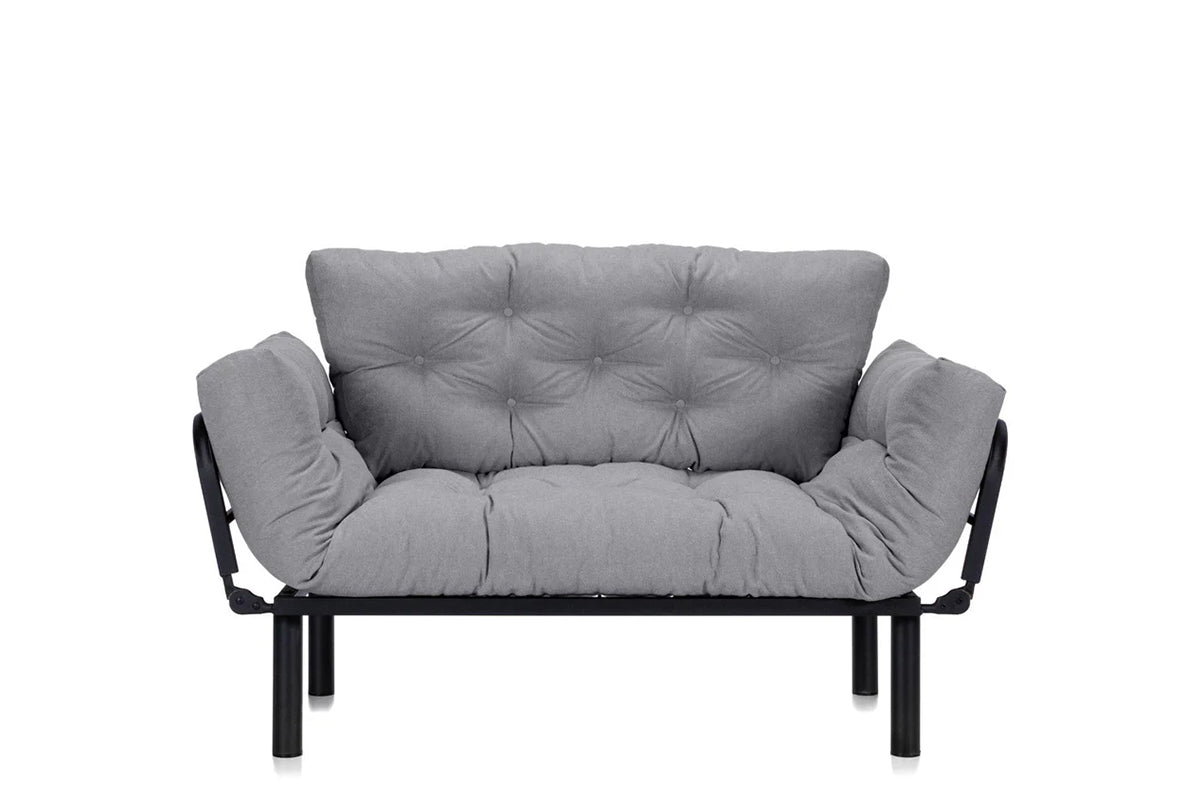 Canapea Extensibila 2 locuri SUNNY, pentru terasa, 155X70X85 cm, prestigehome.ro, Prestige Home, Prestige, balcon, gradina mobila, #color_gri-enjoy