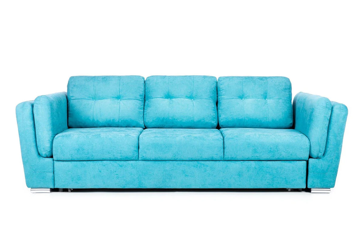 Canapea Extensibila 3 locuri JAZZ, 250x105x70 cm, Turcoaz - Prestigehome.ro - Canapea 3 Locuri - Prestige - #color_turcoaz-enjoy