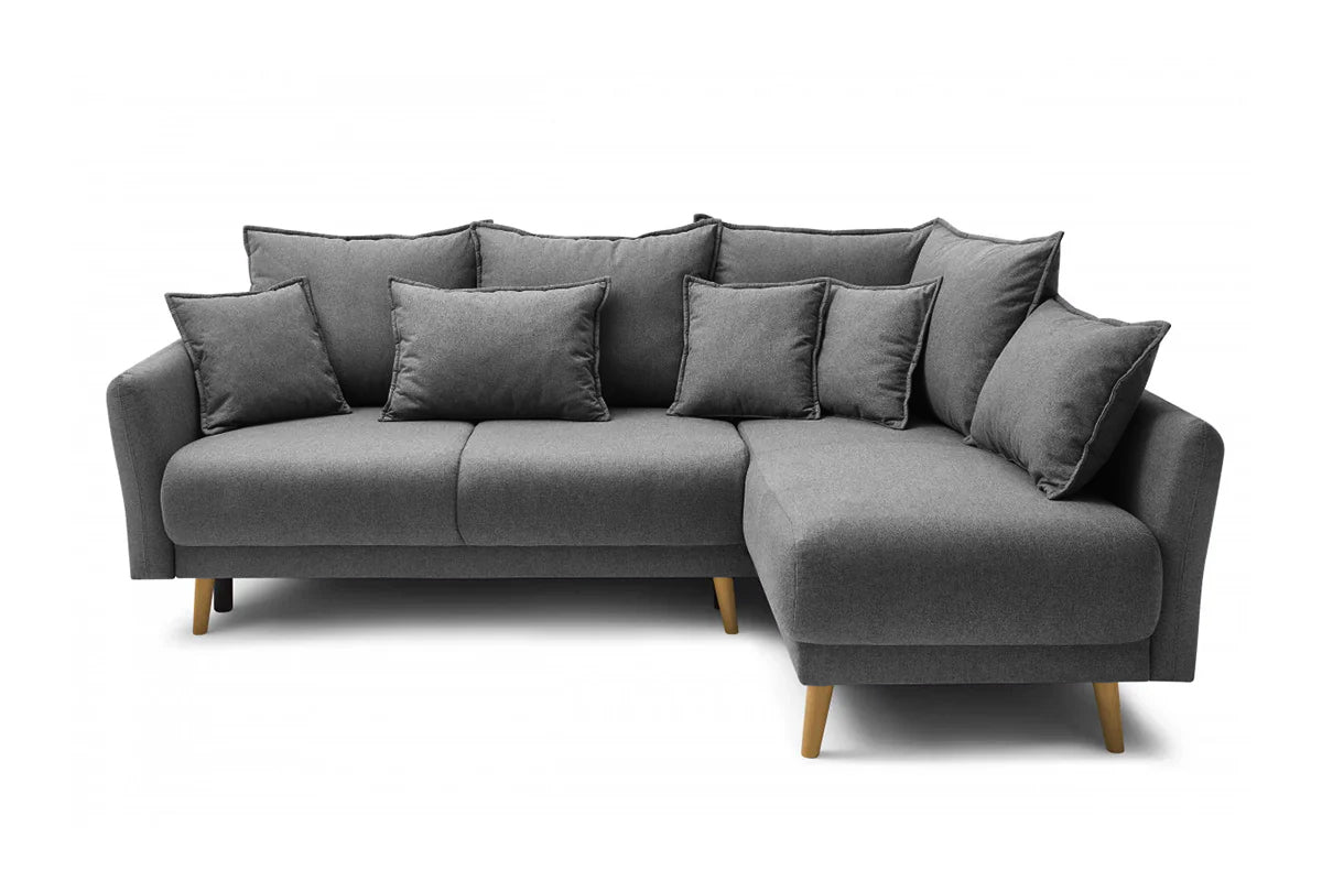 Colțar Extensibil JULIET, cu ladă de depozitare, variante stânga/dreapta, 240x166x95 cm - Prestigehome.ro - Canapea - Prestige #color_Gri-Inchis-Loft