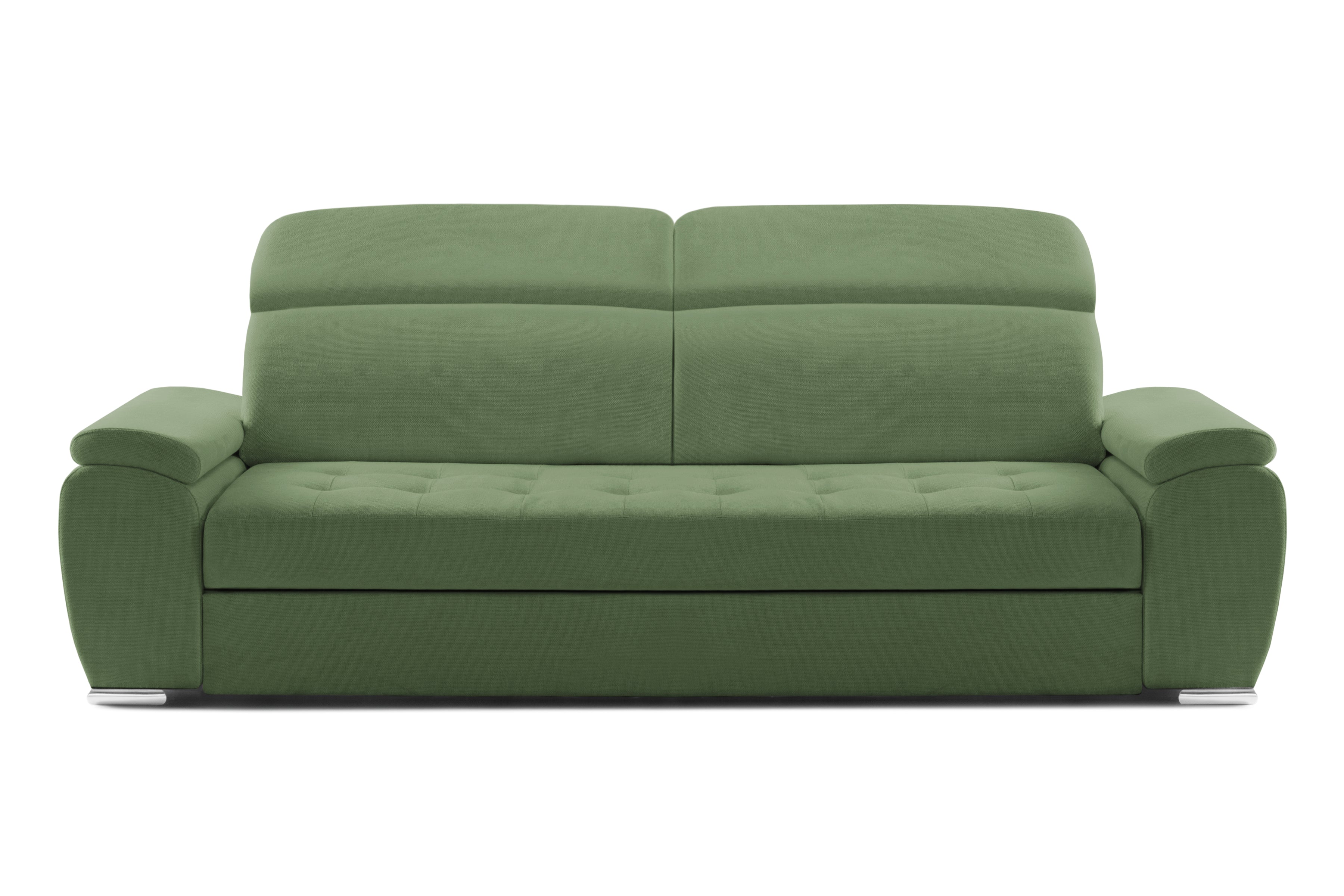 Canapea Extensibila 3 locuri TRENDY, cu tetiere, 245x105x80 cm, Prestigehome.ro - Canapea 3 Locuri - Prestige - #color_Verde-Memphis