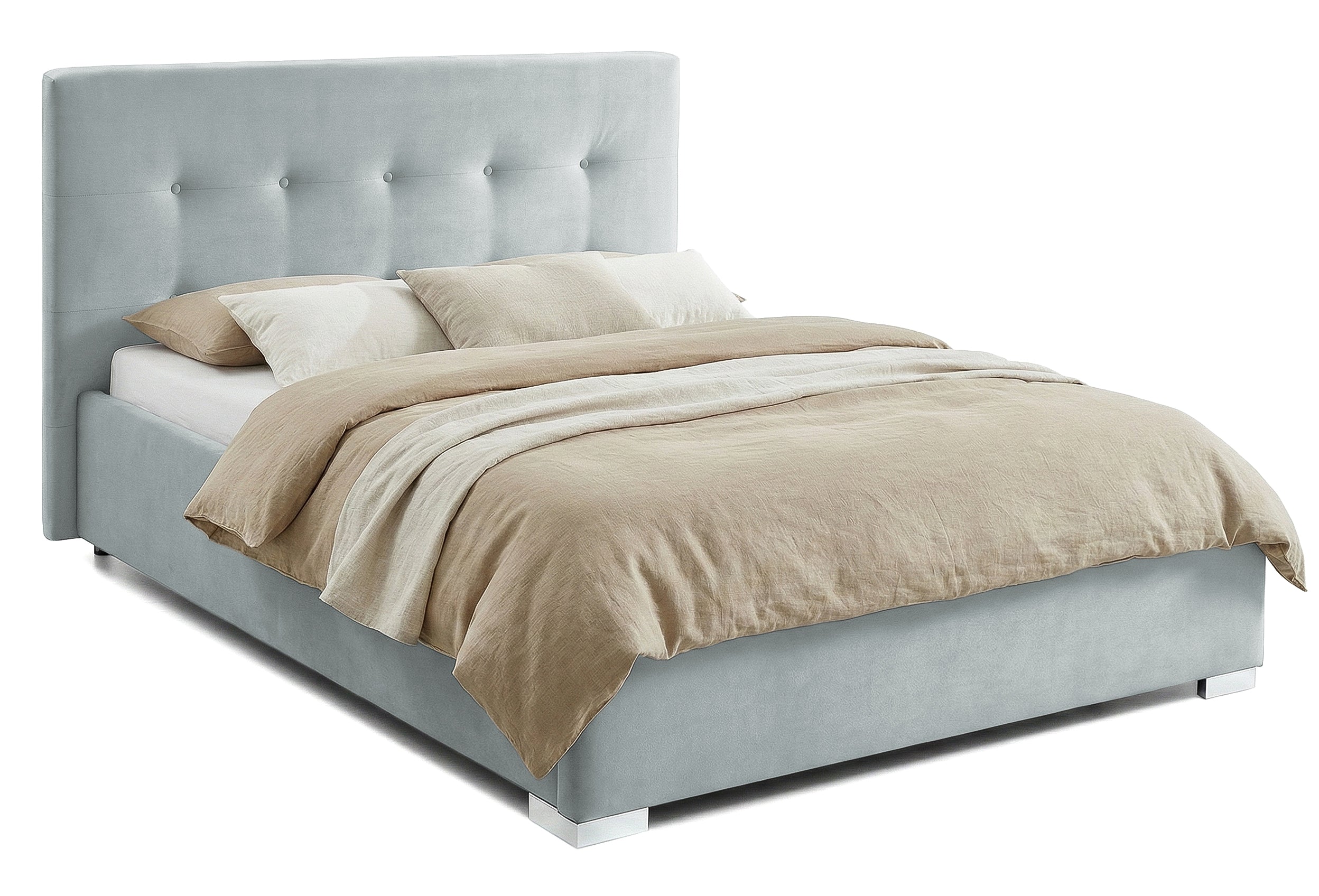 Pat Tapitat Lille, cu Lada Rabatabil, Velur-Antracit, Prestigehome.ro, Prestige, #Color_swing-menta