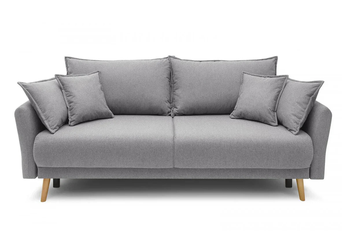 Canapea Extensibilă 3 locuri JULIET, cu ladă de depozitare, 215x88x95 cm - Prestigehome.ro - Canapea - Prestige #color_Gri-Deschis-Loft