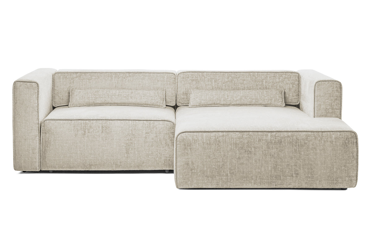 Coltar Extensibil 3 locuri ZANETTO, cu lada de depozitare, 240x160x70 cm, #color_Crem-Onyx