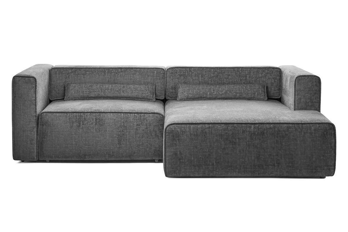 Coltar Extensibil 3 locuri ZANETTO, cu lada de depozitare, 240x160x70 cm, #color_Gri-Onyx