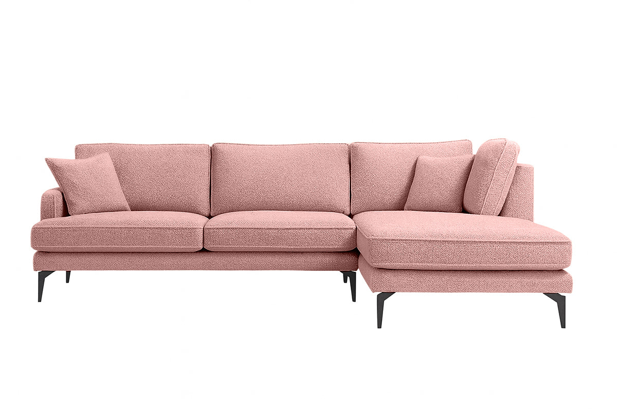 Colțar Fix AZURRO, cu ladă de depozitare, 280x90/180x85 cm - Prestigehome.ro - Colțar - Prestige #color_Roz-Mystery