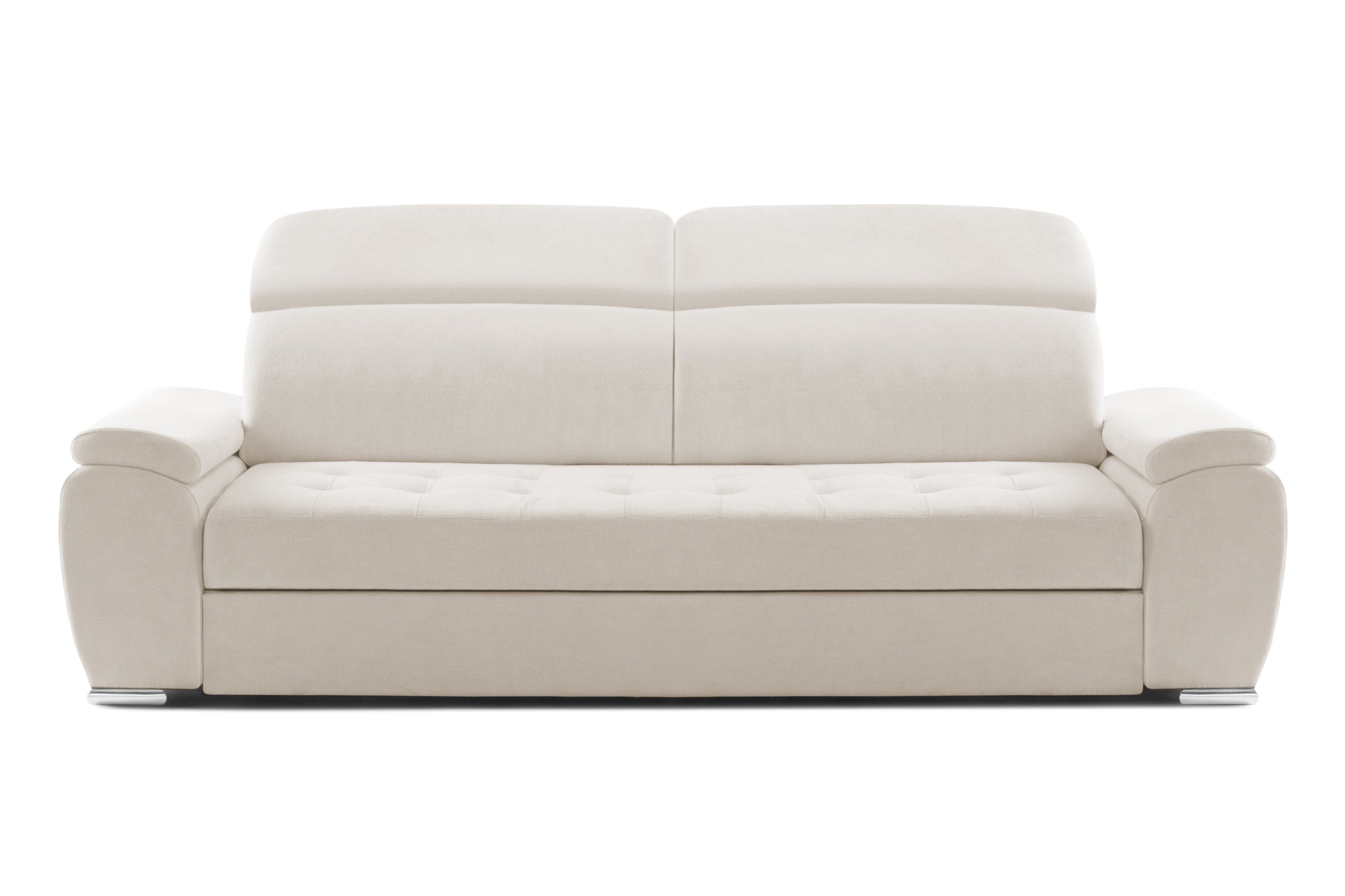 Canapea Extensibila 3 locuri TRENDY, cu tetiere, 245x105x80 cm, Prestigehome.ro - Canapea 3 Locuri - Prestige - #color_Crem-Memphis