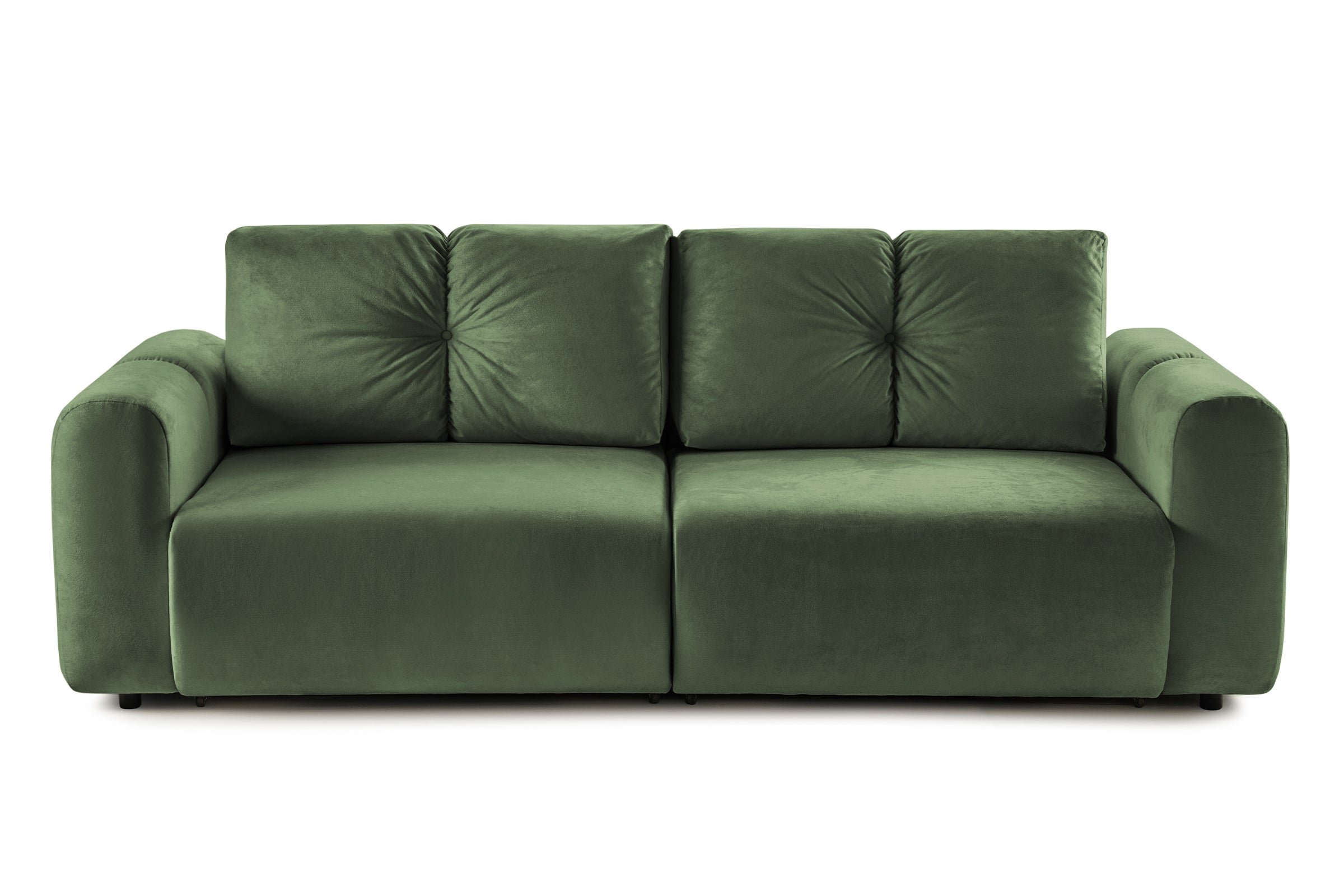 Canapea Extensibilă 3 locuri GEORGIA, cu 2 lăzi depozitare, 248x110x90 cm #color_Verde-Havana