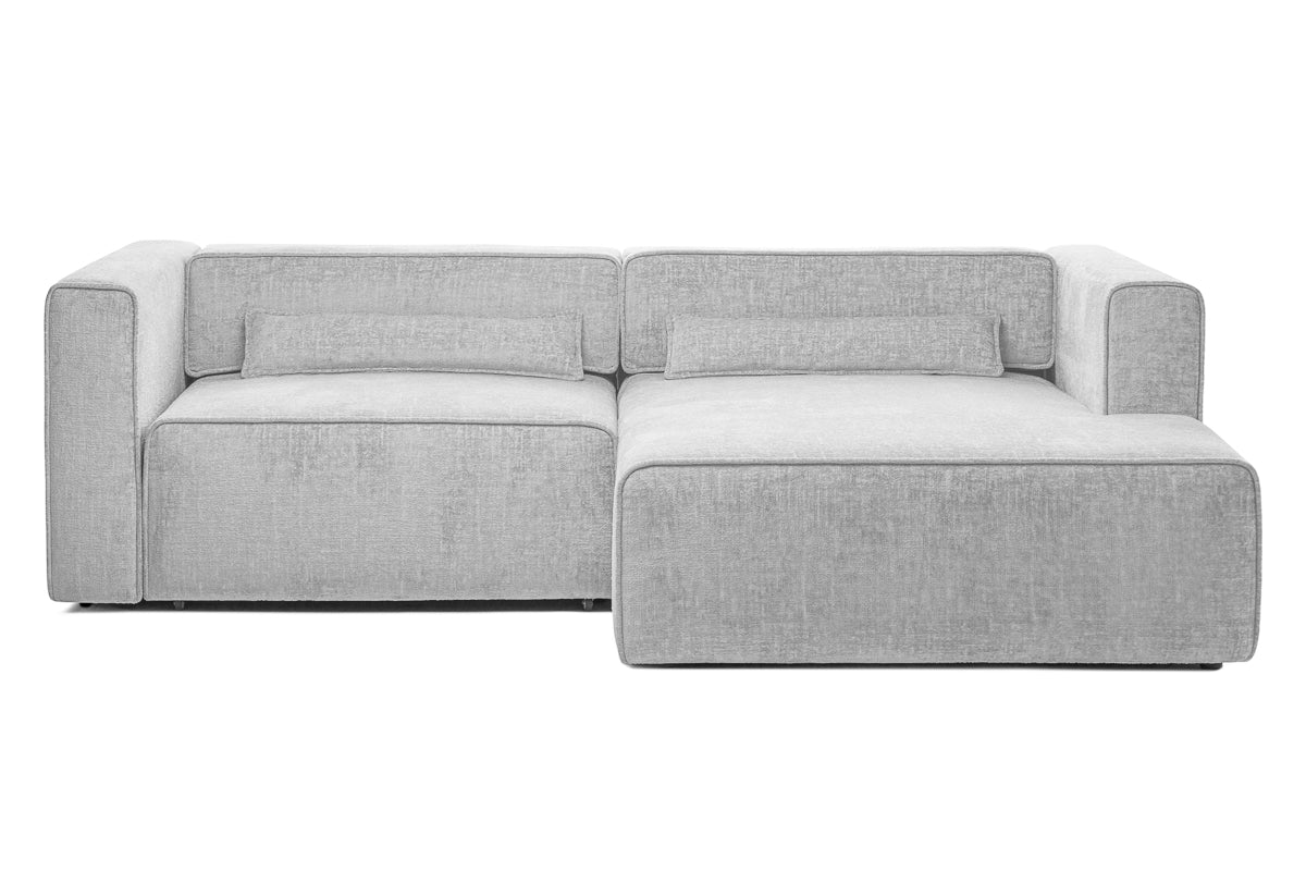 Coltar Extensibil 3 locuri ZANETTO, cu lada de depozitare, 240x160x70 cm, #color_Gri-Argintiu-Onyx