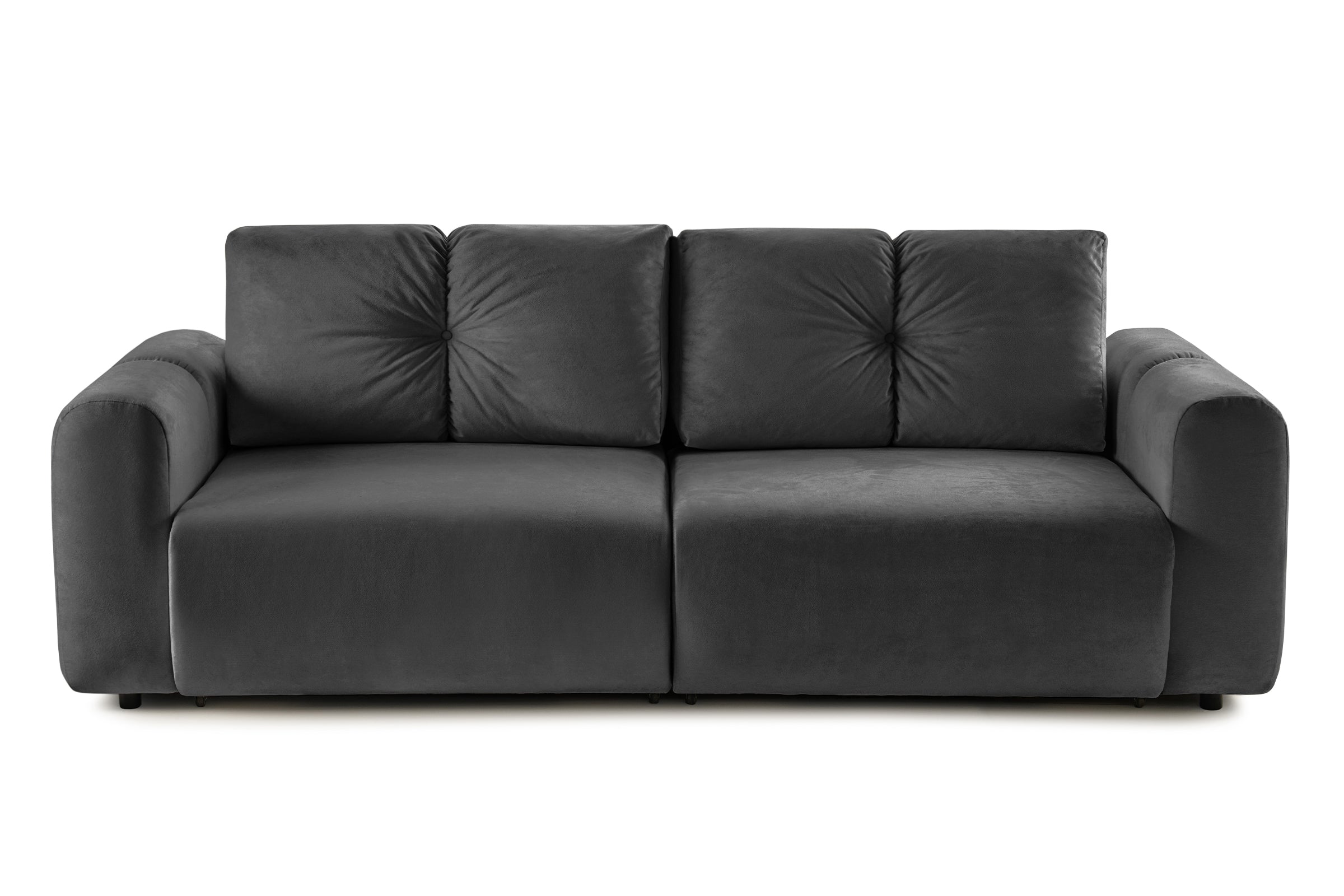 Canapea Extensibilă 3 locuri GEORGIA, cu 2 lăzi depozitare, 248x110x90 cm #color_Gri-Inchis-Havana