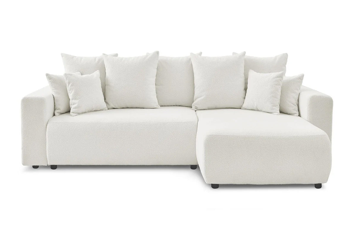 Colțar Extensibil LIVIGNO, cu ladă de depozitare, șezlong interschimbabil, 282x153x95cm - Prestigehome.ro - Canapea - Prestige #color_Alb-Anthology