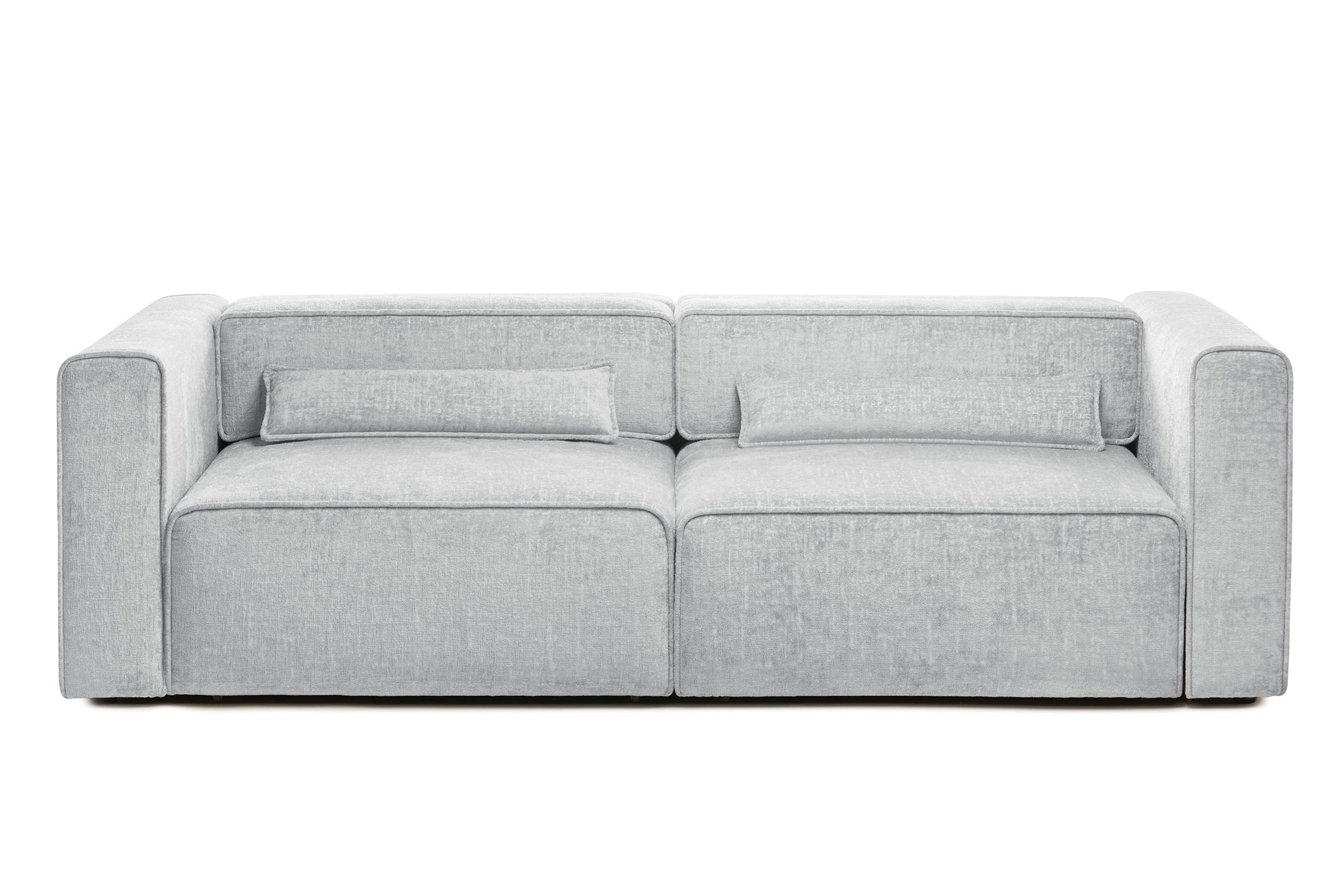 Canapea Extensibilă 3 locuri ZANETTO, cu 2 lăzi depozitare, 240x100x70 cm, #color_Gri-Argintiu-Onyx