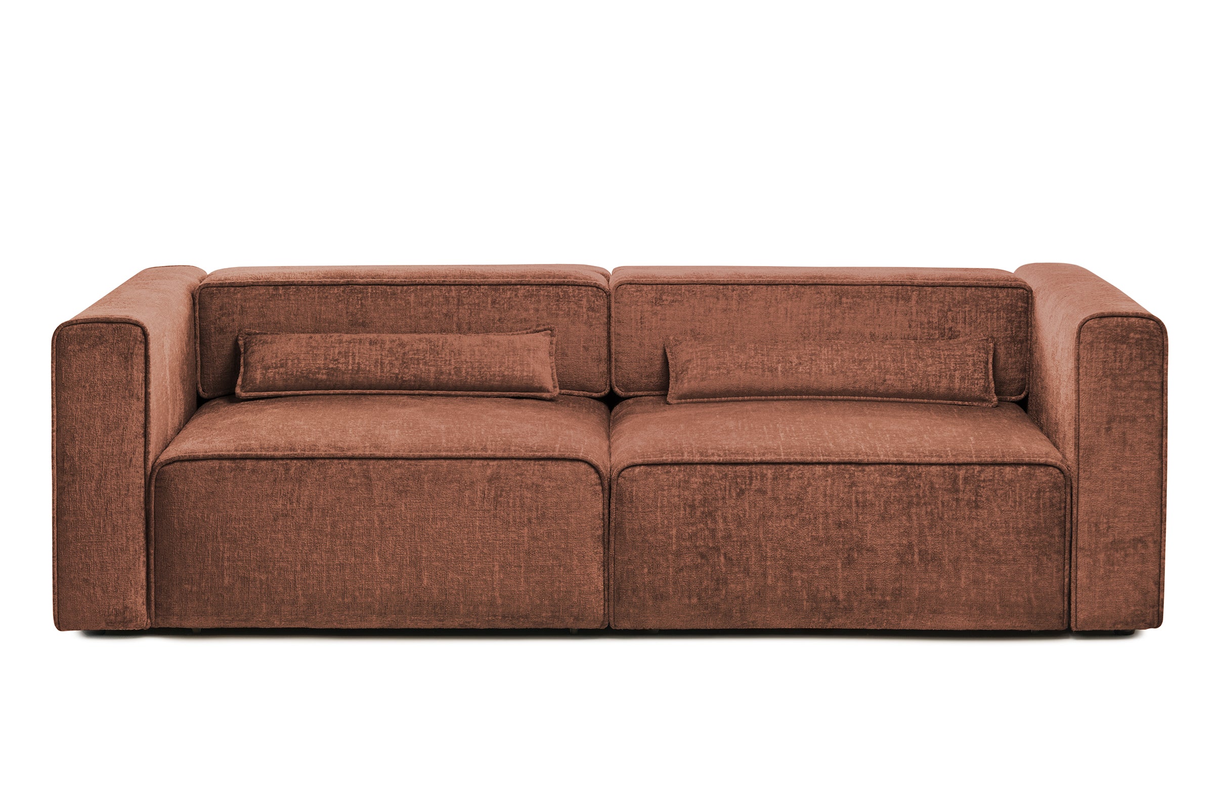 Canapea Extensibilă 3 locuri ZANETTO, cu 2 lăzi depozitare, 240x100x70 cm, #color_Bordeaux-Onyx