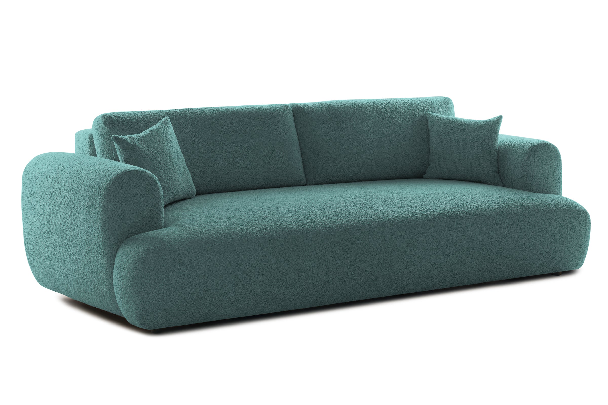 Canapea Extensibilă 3 locuri NOA, cu ladă depozitare, 244x108x80 cm, #color_Albastru-Anthology