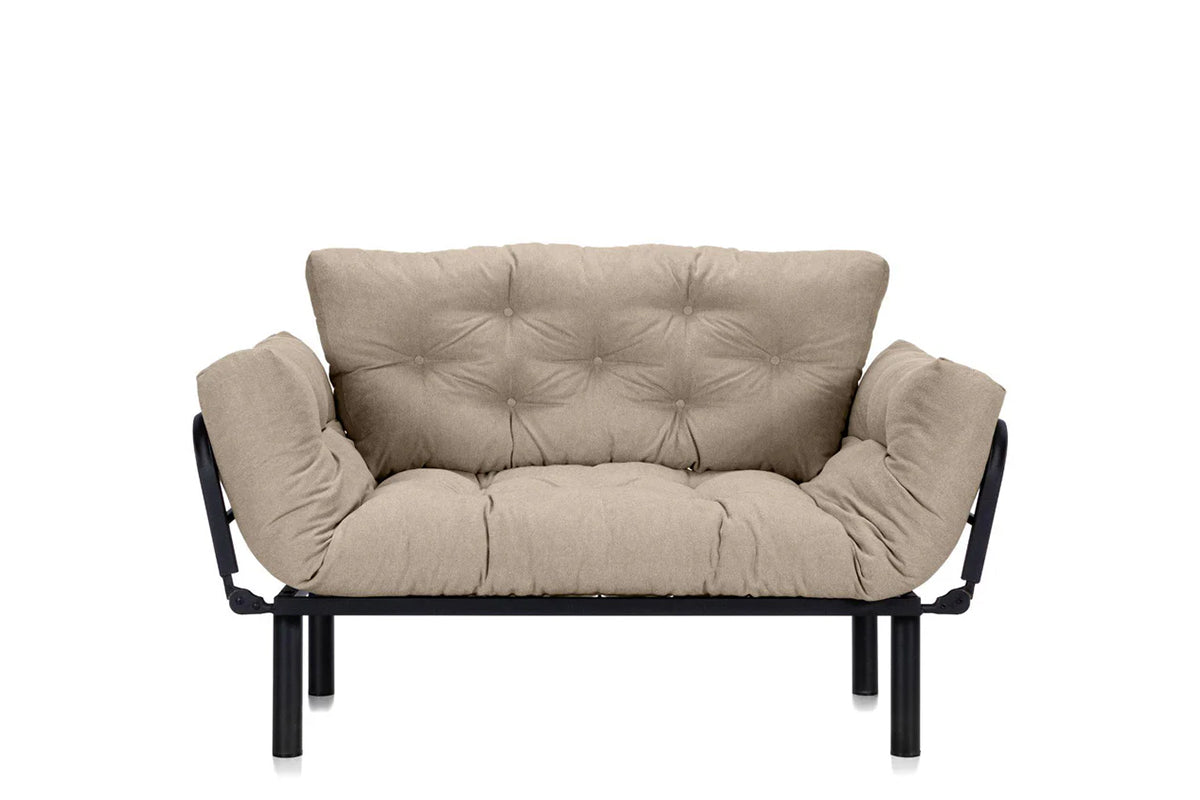 Canapea Extensibila 2 locuri SUNNY, pentru terasa, 155X70X85 cm, prestigehome.ro, Prestige Home, Prestige, balcon, gradina mobila, #color_bej-enjoy