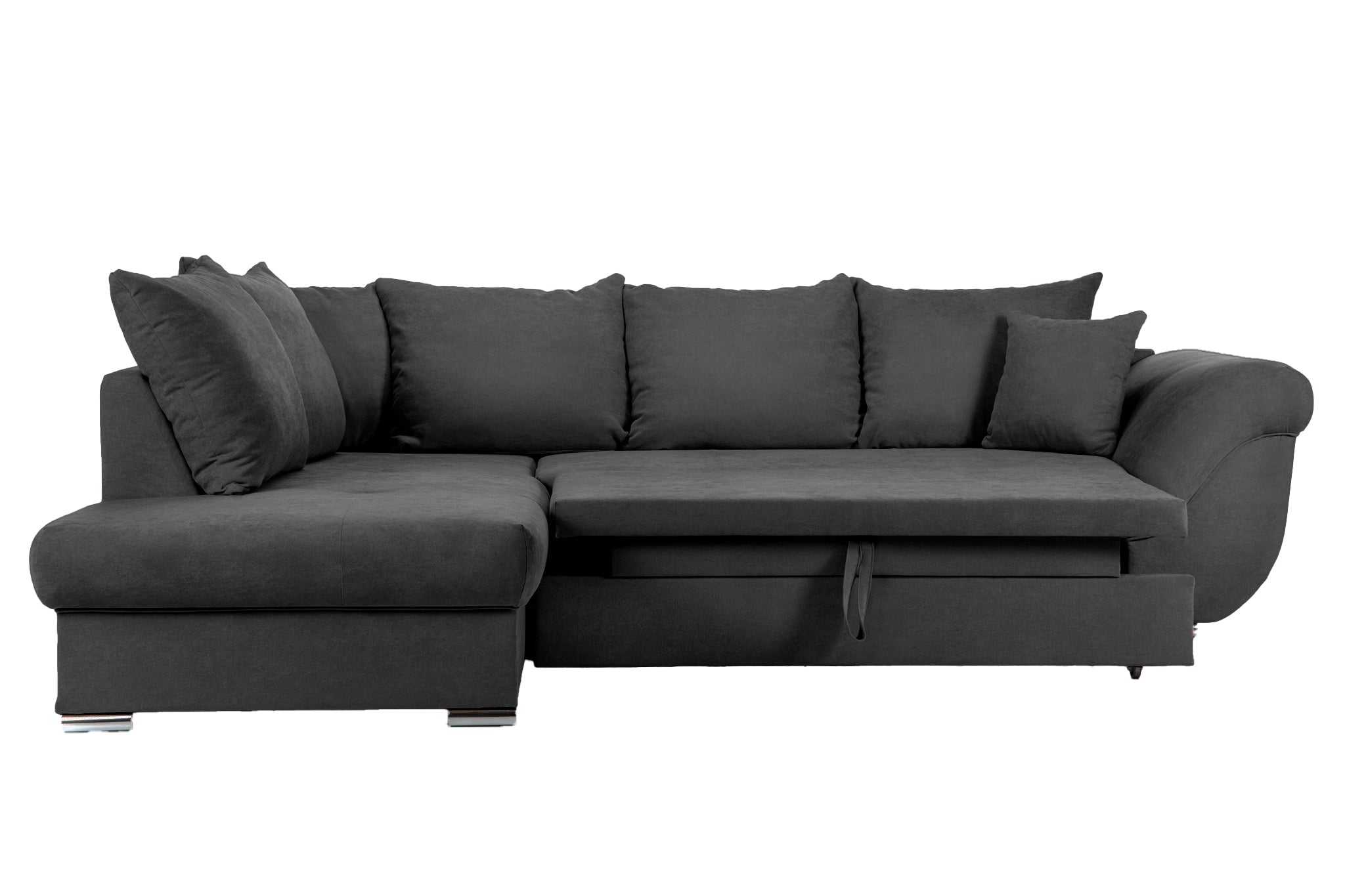 Colțar Extensibil SANTOS, variante stânga/dreapta, 295x215x80 cm, Prestigehome.ro, #color_gri-inchis-enjoy