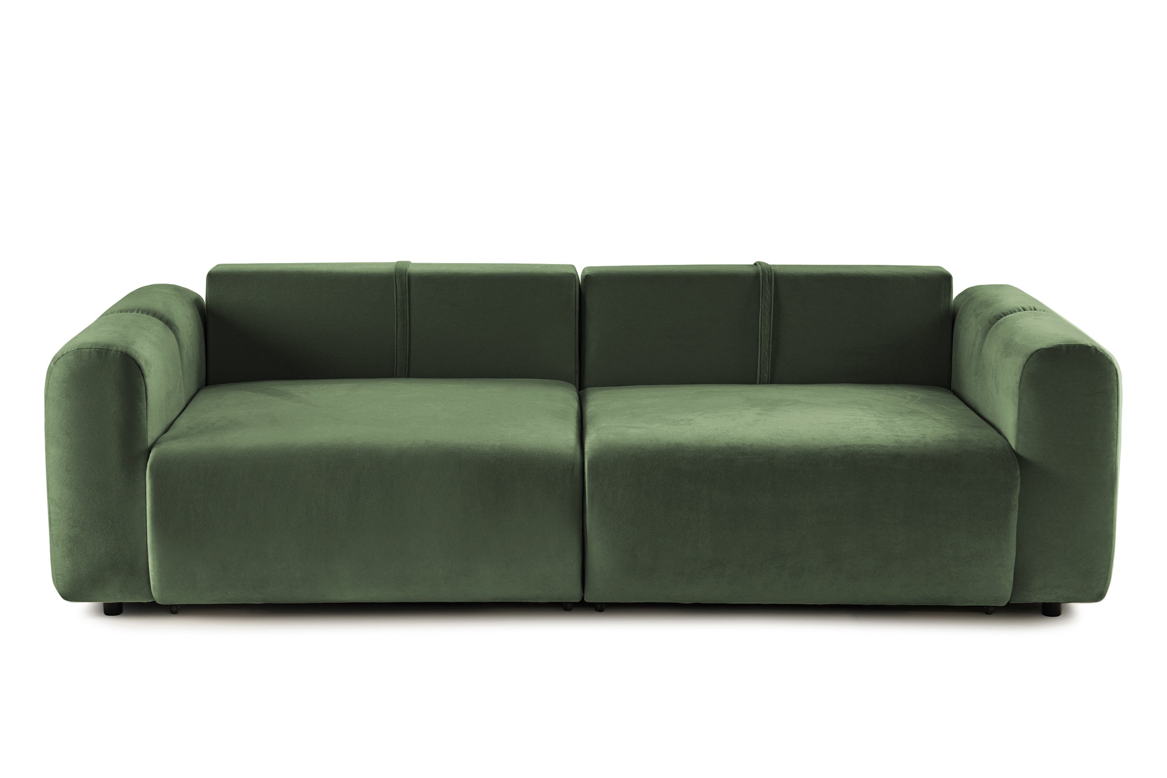 Canapea Extensibilă 3 locuri GEORGIA, cu 2 lăzi depozitare, 248x110x90 cm #color_Verde-Havana