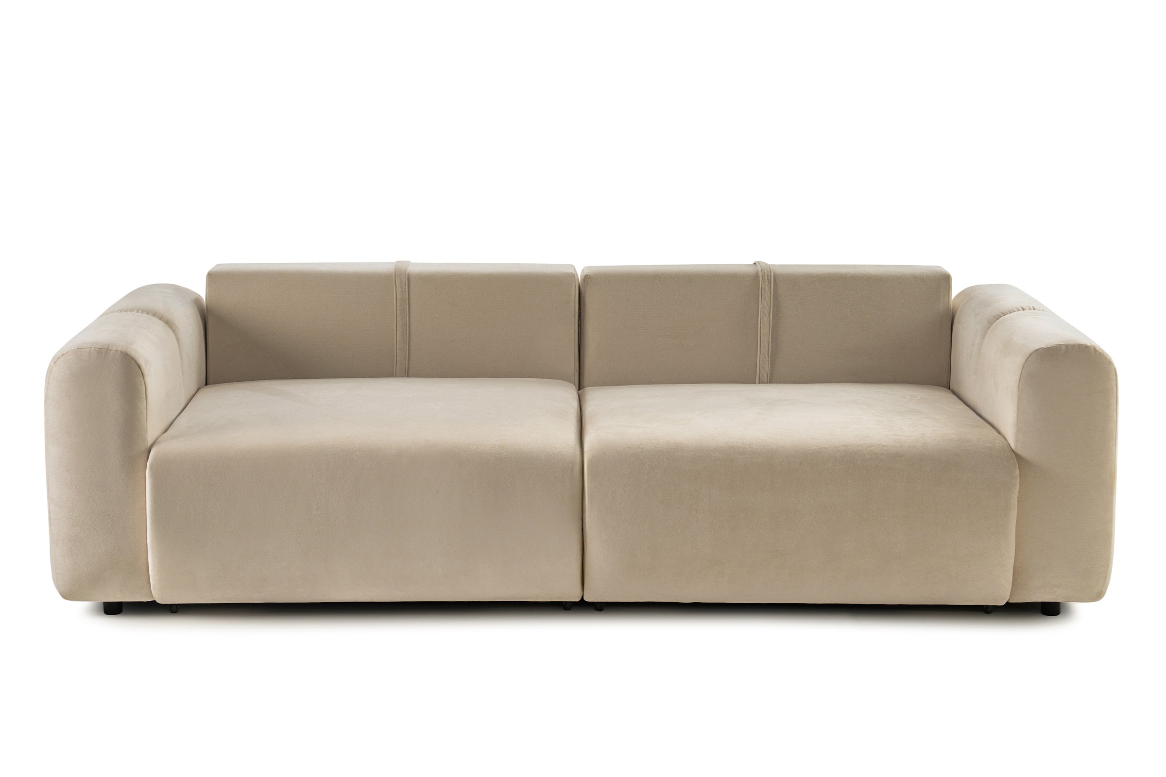 Canapea Extensibilă 3 locuri GEORGIA, cu 2 lăzi depozitare, 248x110x90 cm #color_Bej-Havana