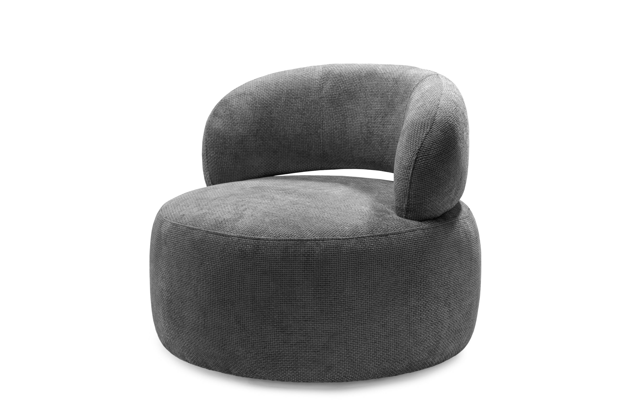 Fotoliu Moon, tetieră reglabilă, suport lombar, #color_Antracit-Eden