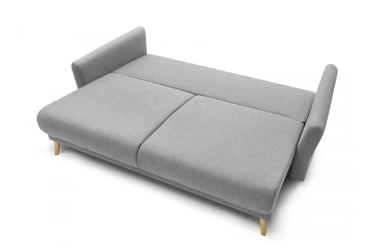 Canapea Extensibilă 3 locuri JULIET, cu ladă de depozitare, 215x88x95 cm - Prestigehome.ro - Canapea - Prestige #color_Gri-Deschis-Loft