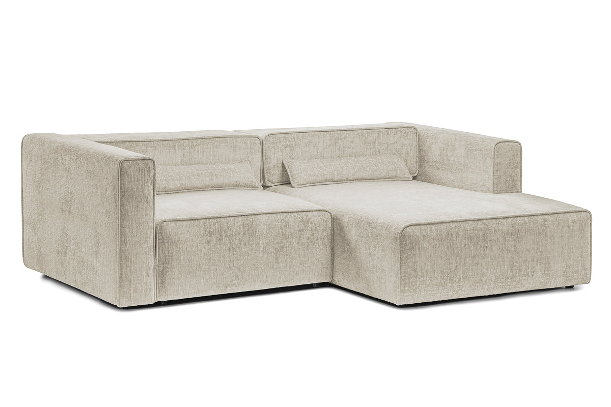 Coltar Extensibil 3 locuri ZANETTO, cu lada de depozitare, 240x160x70 cm, #color_Crem-Onyx