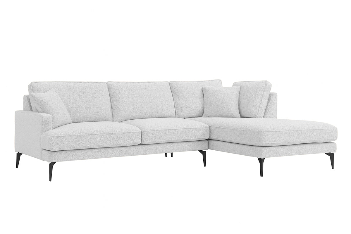 Colțar Fix AZURRO, cu ladă de depozitare, 280x90/180x85 cm - Prestigehome.ro - Colțar - Prestige #color_Gri-Argintiu-Mystery