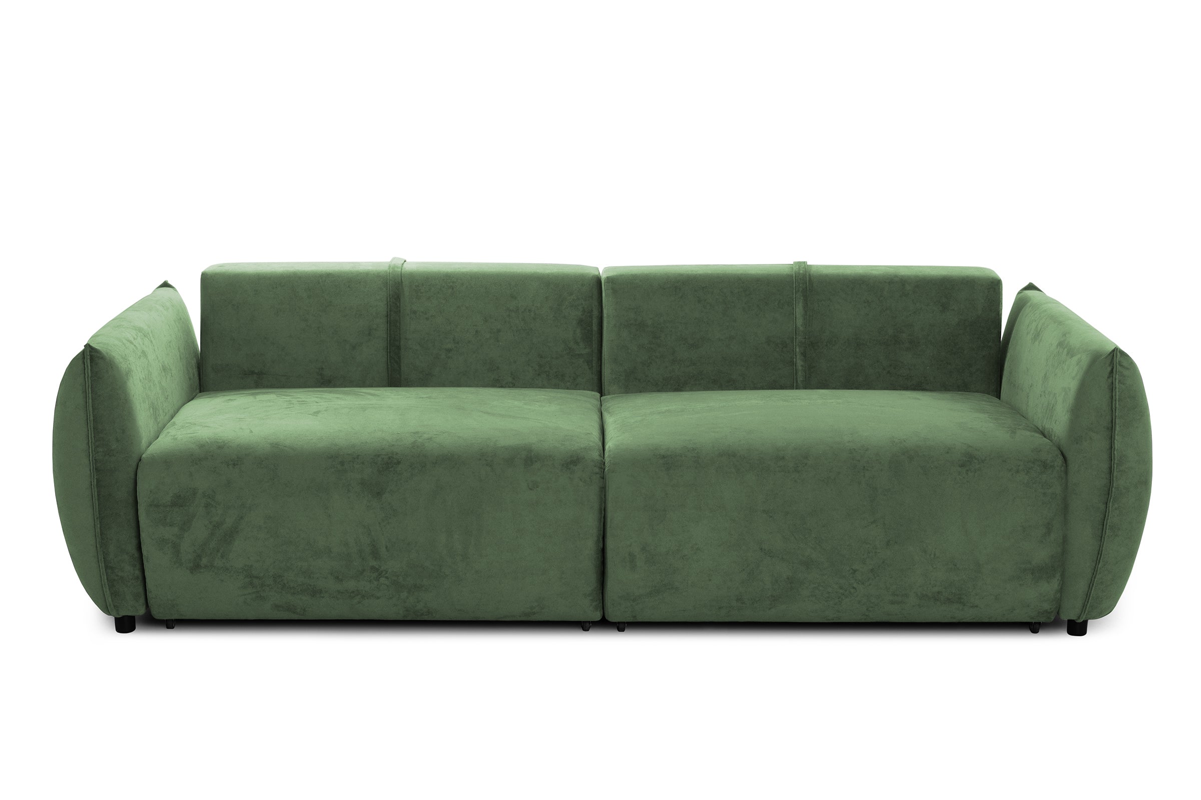 Canapea Extensibilă 3 locuri OSAKA, cu ladă depozitare, 238x110x90 cm #color_Verde-Havana