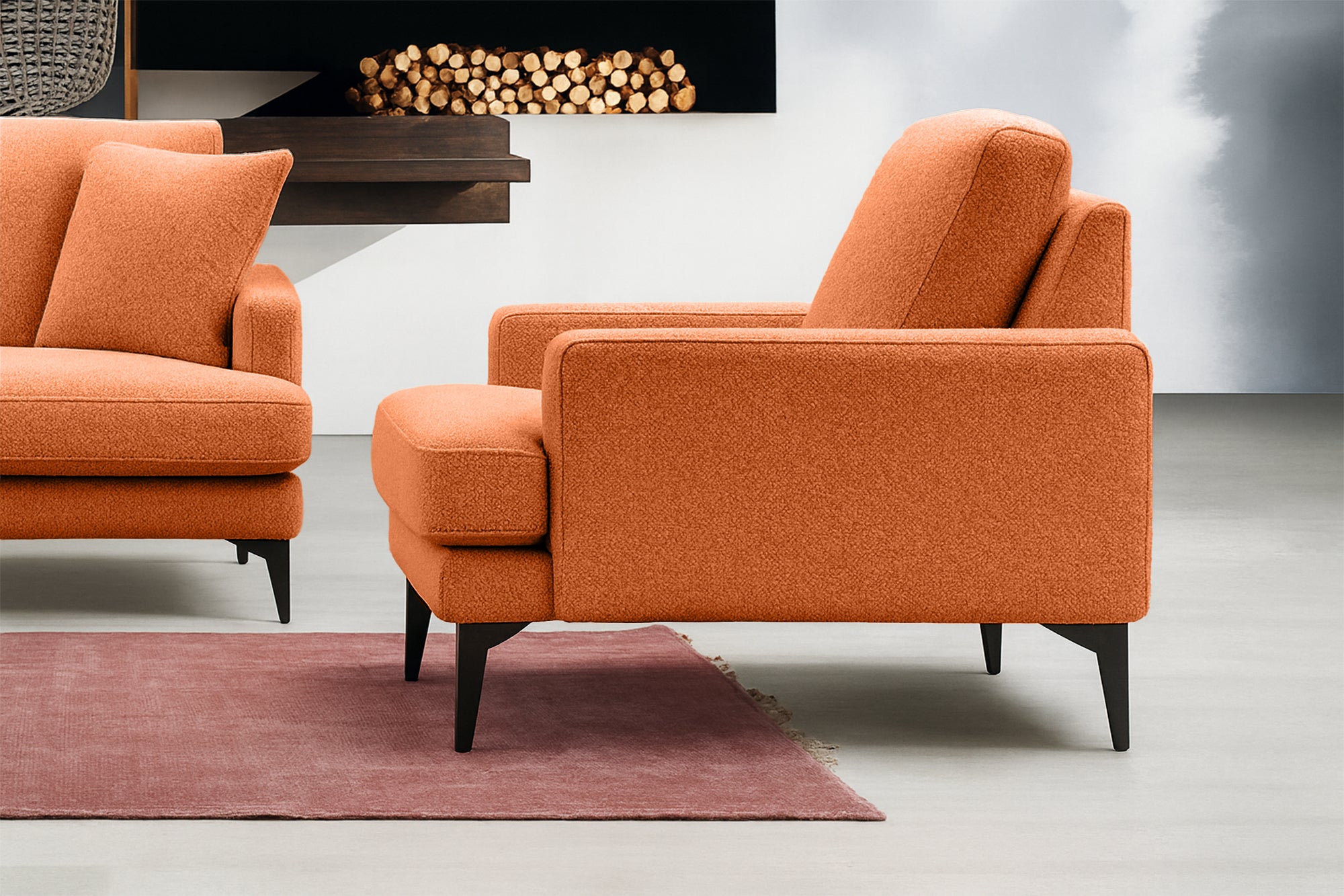 Fotoliu AZURRO, 80x90x85 cm- Prestigehome.ro - Fotoliu- Prestige - #Color_Portocaliu-Mystery