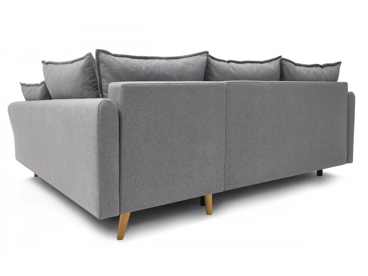 Colțar Extensibil JULIET, cu ladă de depozitare, variante stânga/dreapta, 240x166x95 cm - Prestigehome.ro - Canapea - Prestige #color_Gri-Deschis-Loft