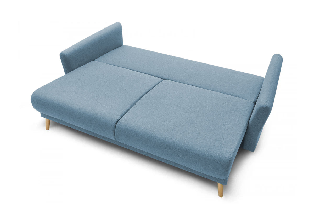 Canapea Extensibilă 3 locuri JULIET, cu ladă de depozitare, 215x88x95 cm - Prestigehome.ro - Canapea - Prestige #color_Albastru-Loft