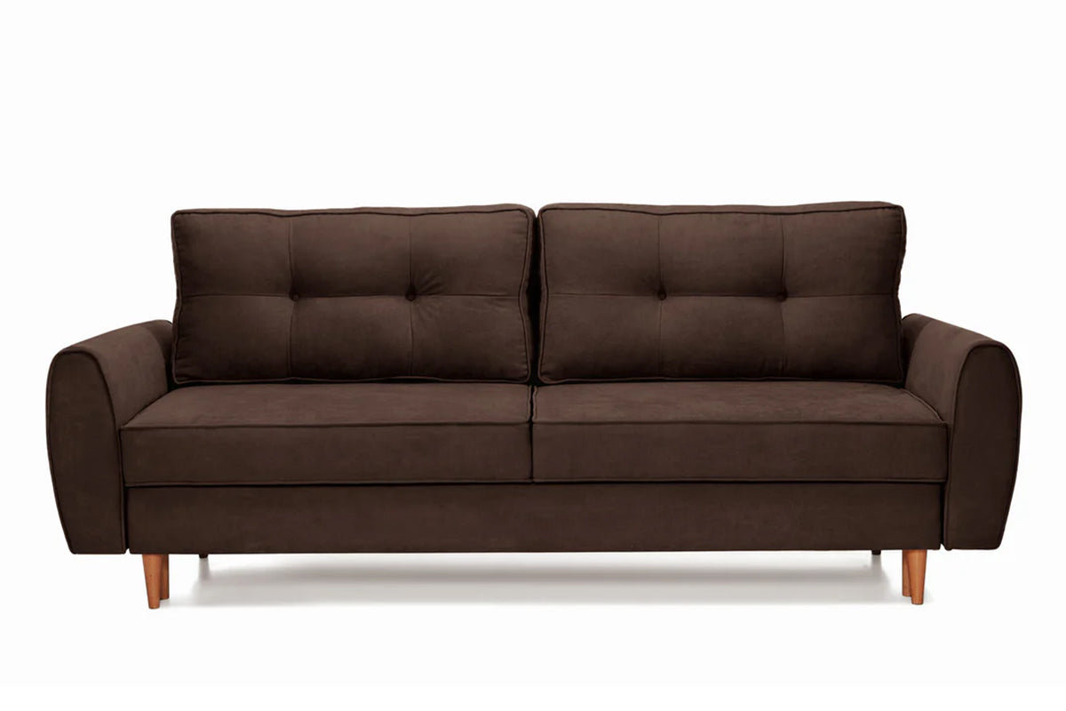 Canapea Extensibila 3 locuri Riga, cu lada de depozitare, 223x150x95 cm - Prestigehome.ro - Canapea - Prestige - #color_maro-enjoy